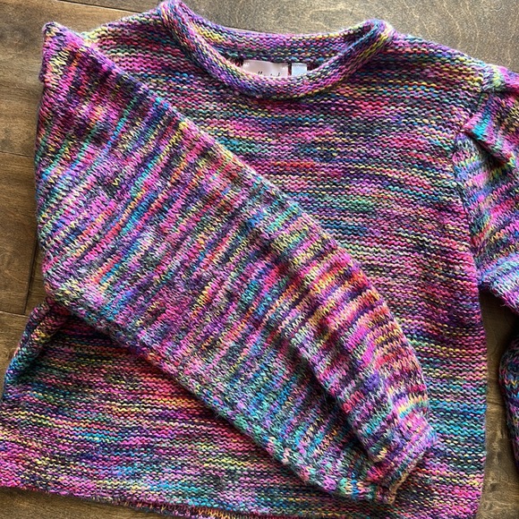 Women’s Willow and Root Multicolored Cropped Sweater - Picture 4 of 4